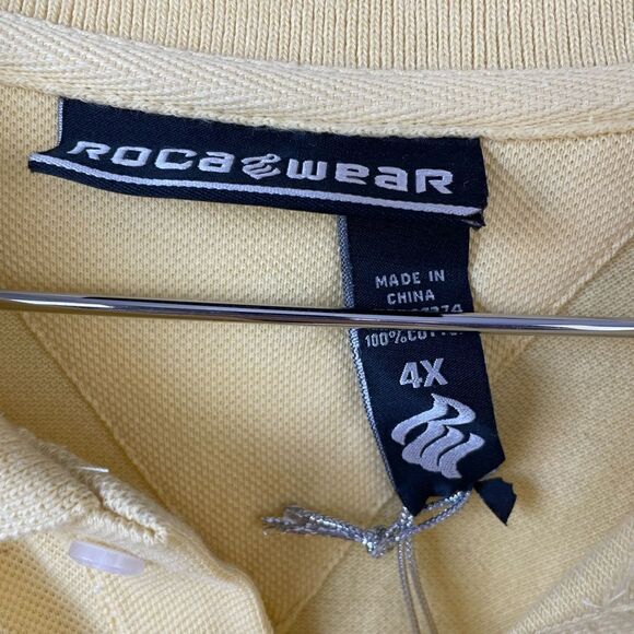 NWT Roca Wear Fly Threads Banana Split Polo Shirt Size 4X - Picture 3 of 6